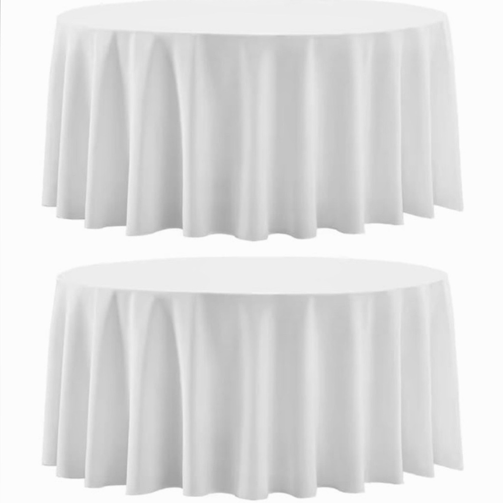 2 White Tablecloth for Home Parties